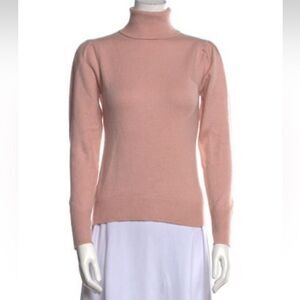 Rachel parcell wool knit pink turtleneck size xs